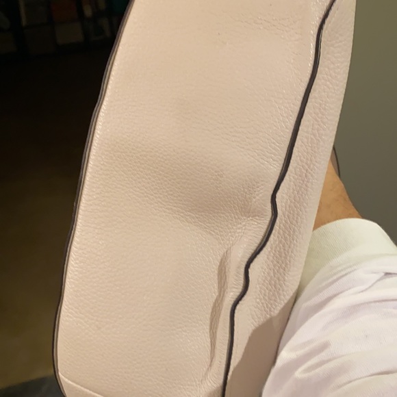 Beige coach purse with metal detailing - Picture 5 of 5